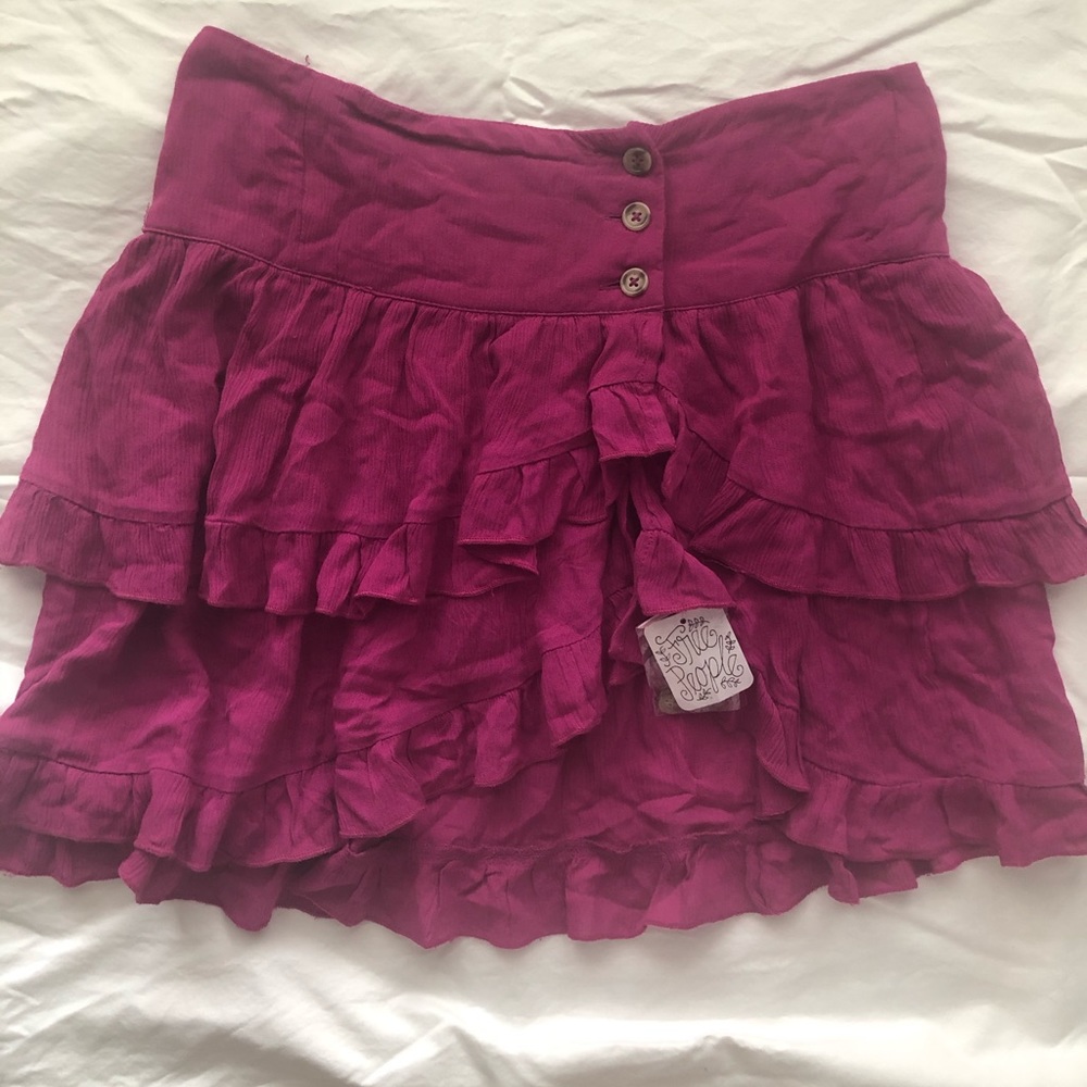 NWT Free people ruffle skirt